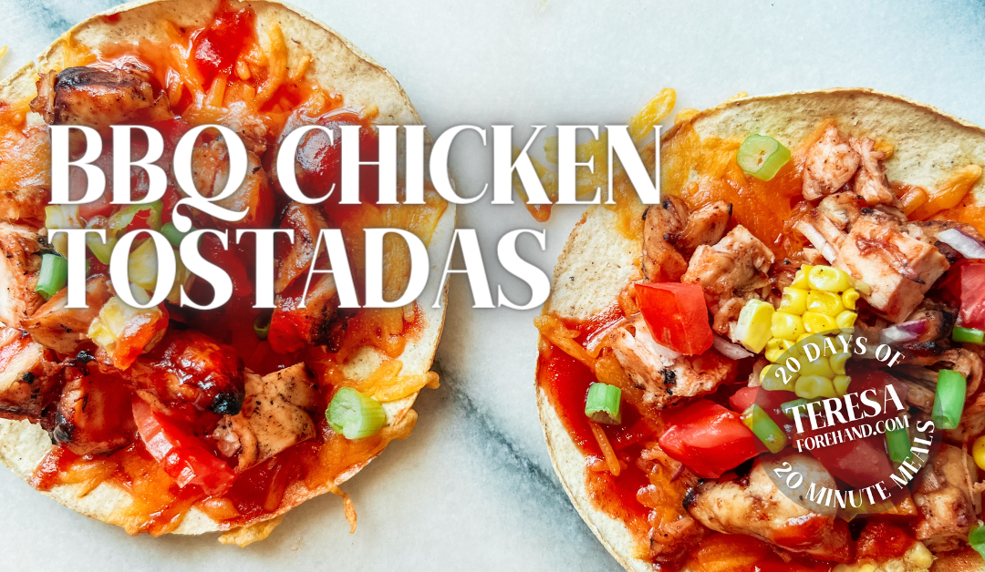 BBQ Chicken Tostadas