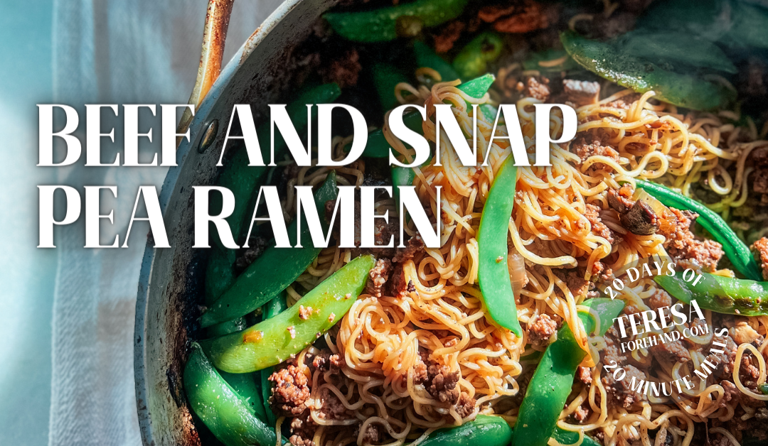 Beef and Snap Pea Ramen