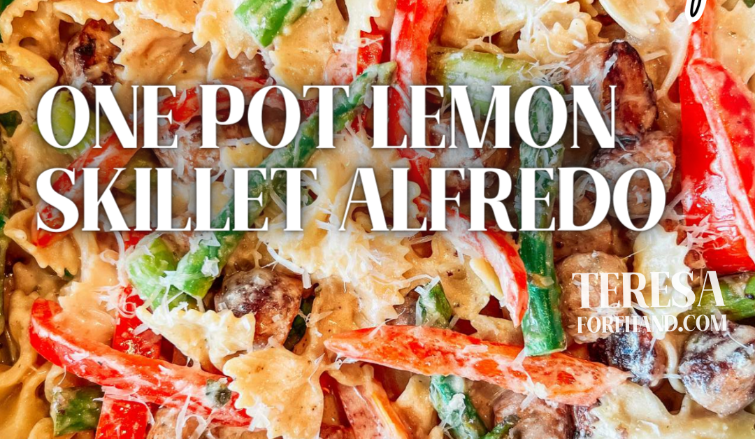 One Pot Lemon Skillet Alfredo