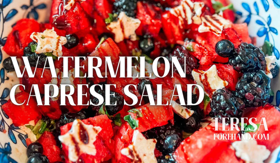 Watermelon Caprese Salad