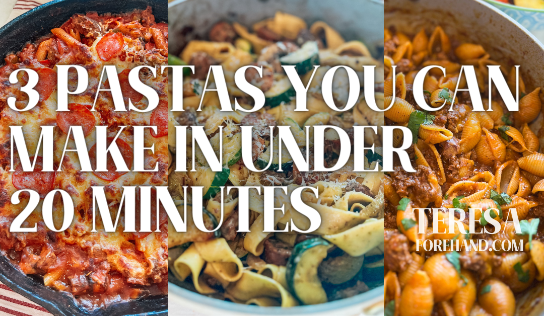 3 Pastas You Can Make in Under 20 Minutes