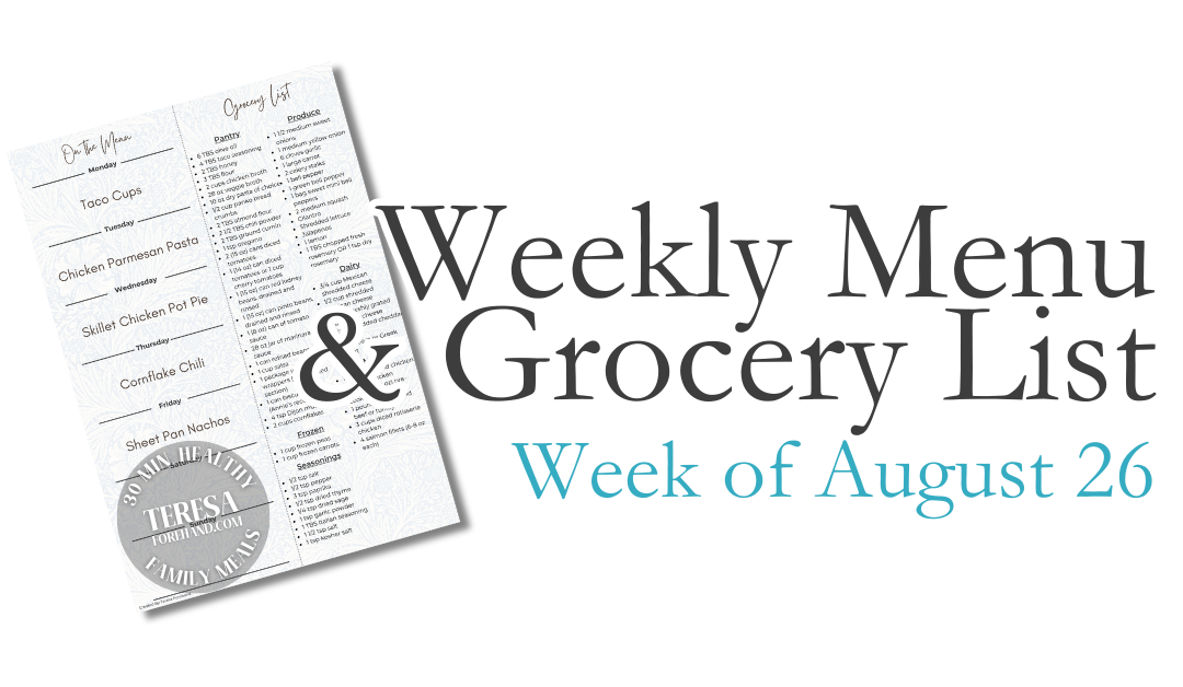 Week of August 26