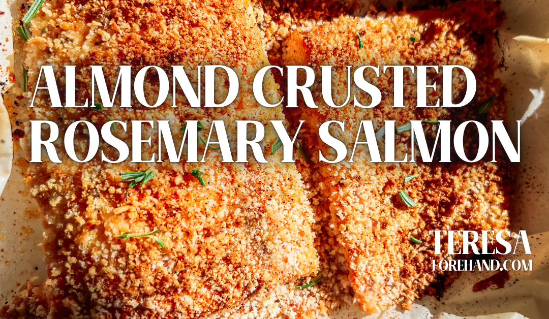 Almond Crusted Rosemary Salmon