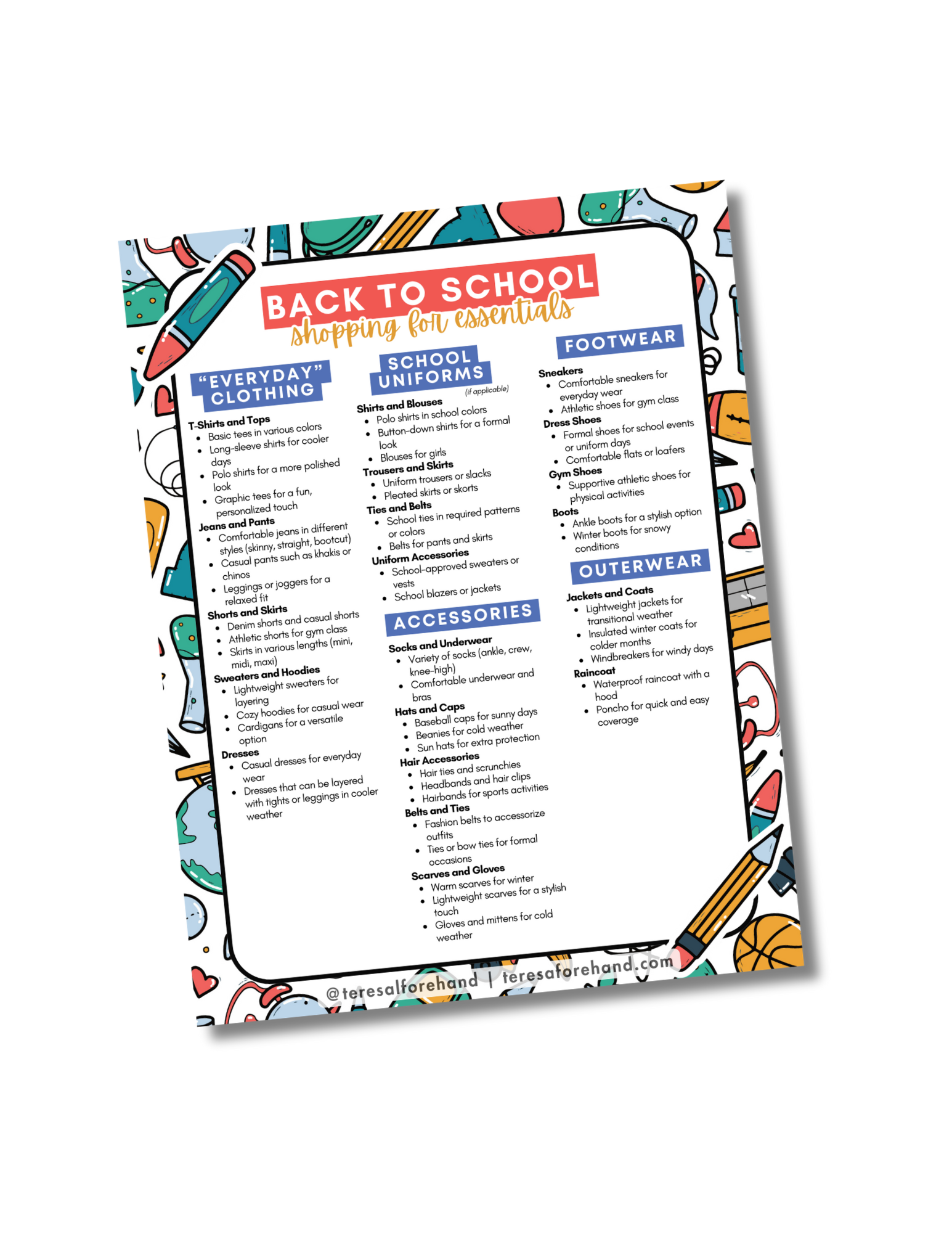 Monthly Meal Planner