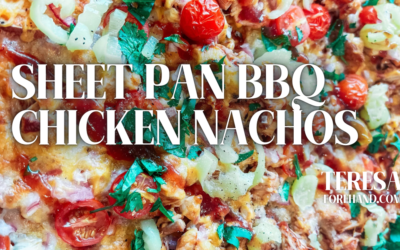 Sheet Pan BBQ Chicken Nachos