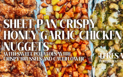 Sheet Pan Crispy Honey Garlic Chicken Nuggets