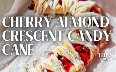 Cherry Almond Crescent Candy Cane