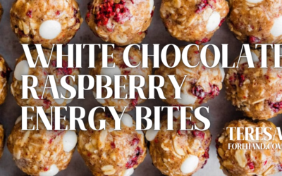 White Chocolate Raspberry Energy Bites