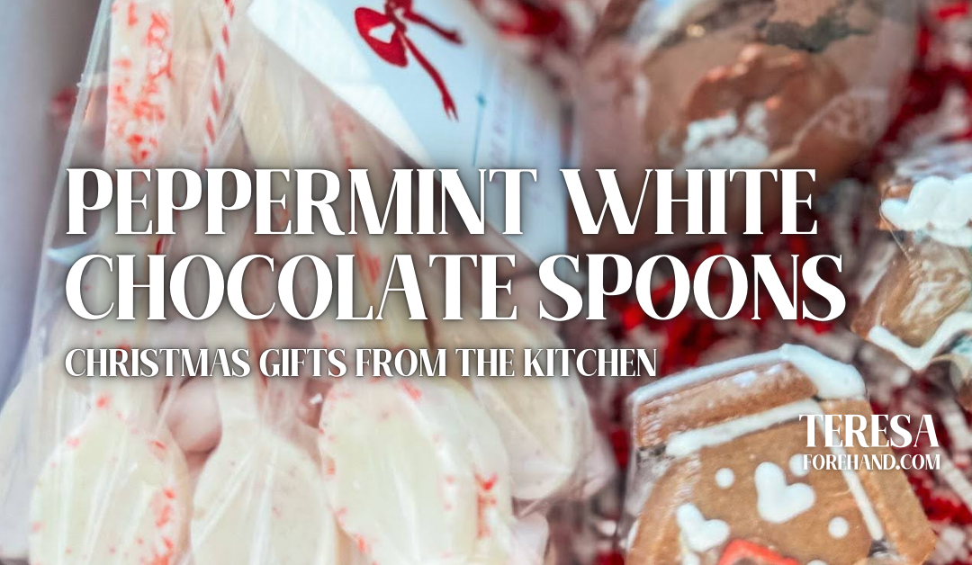 Peppermint White Chocolate Spoons