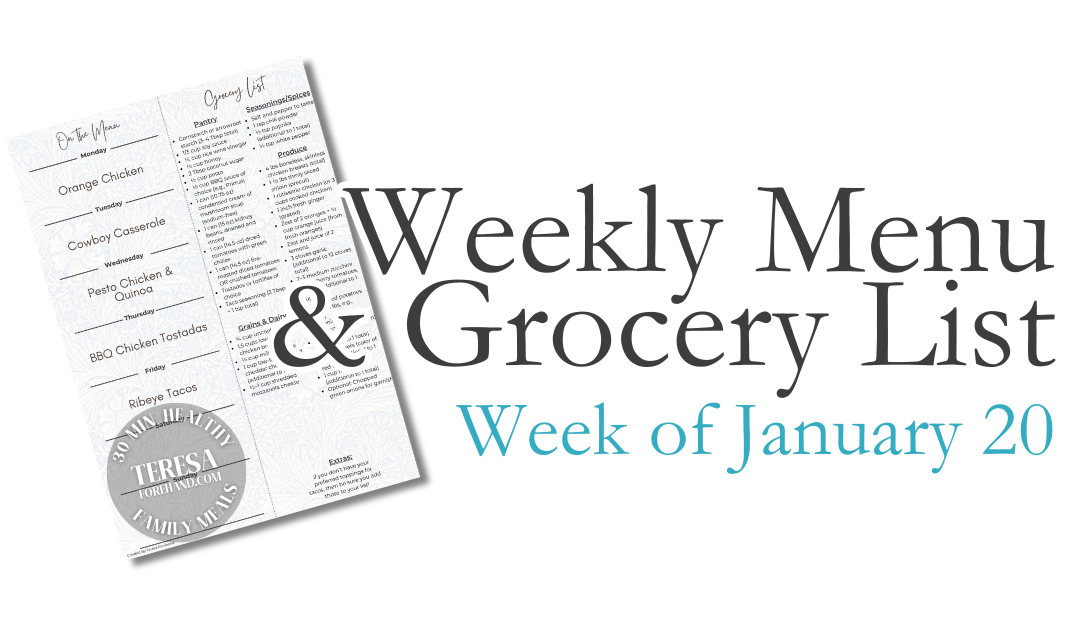 Week of January 20