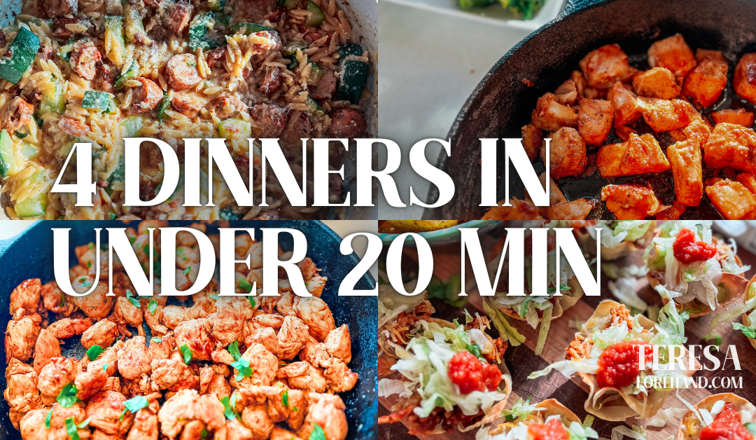 4 Dinners You Can Make in Under 20 Minutes