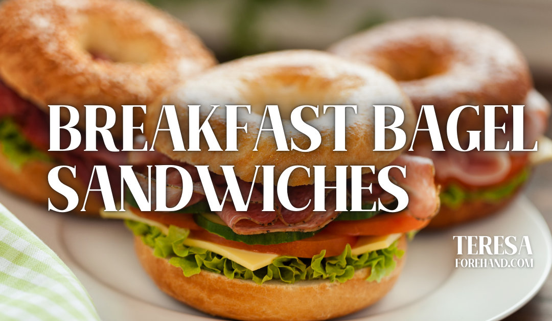 Breakfast Bagel Sandwiches