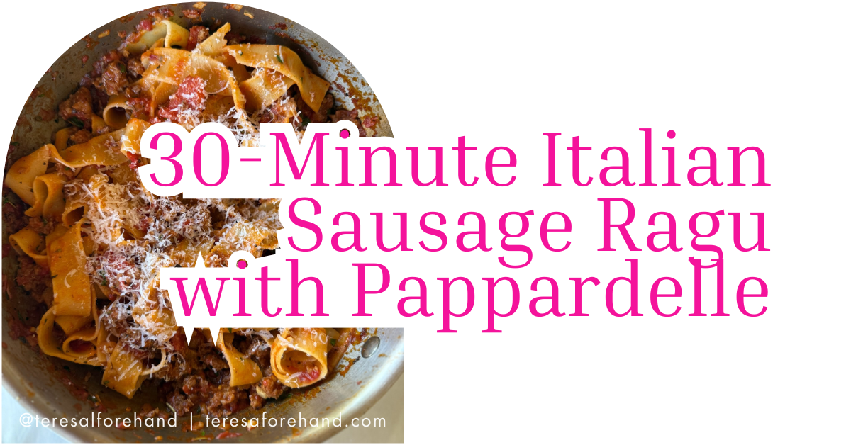 Italian Sausage Ragu with Pappardelle feat