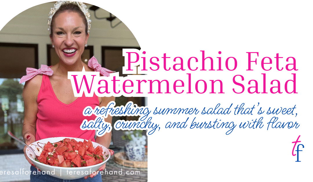 Pistachio Feta Watermelon Salad