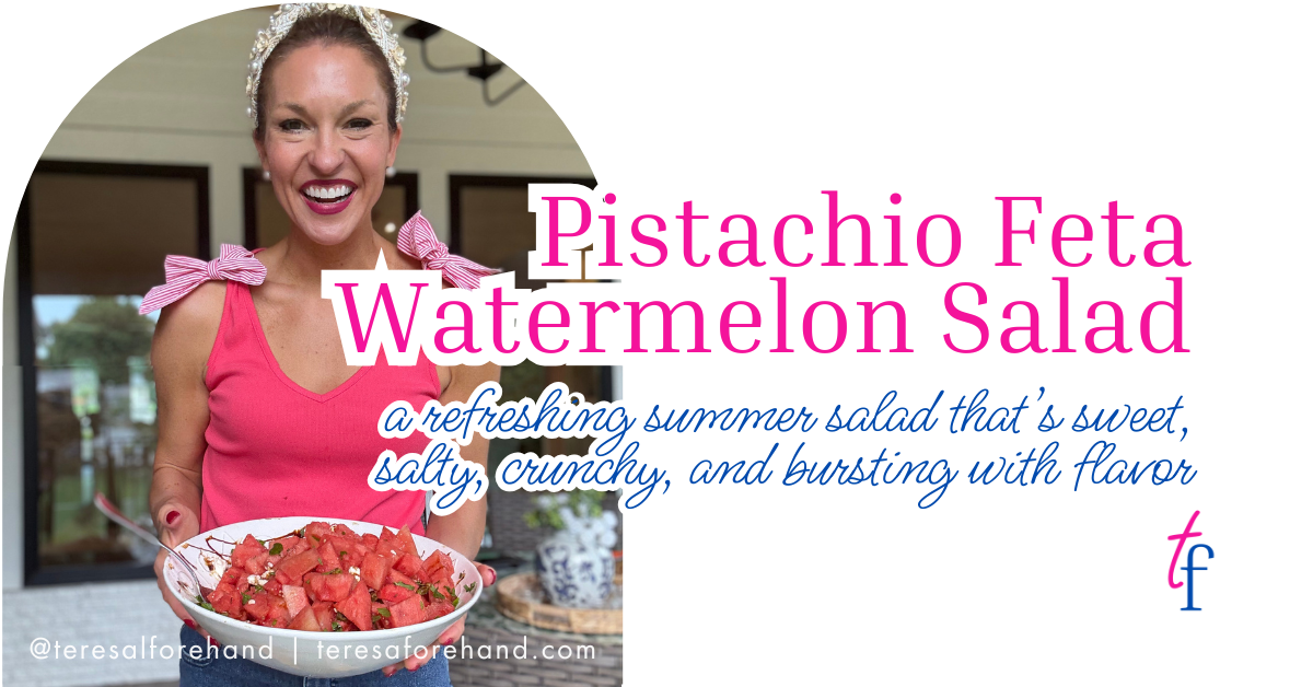 Pistachio Feta Watermelon Salad feat
