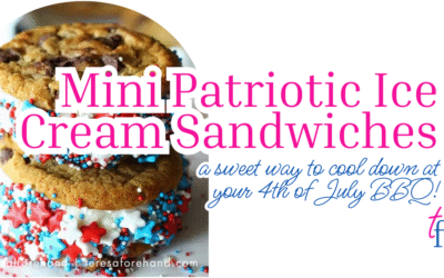 Mini Patriotic Ice Cream Sandwiches