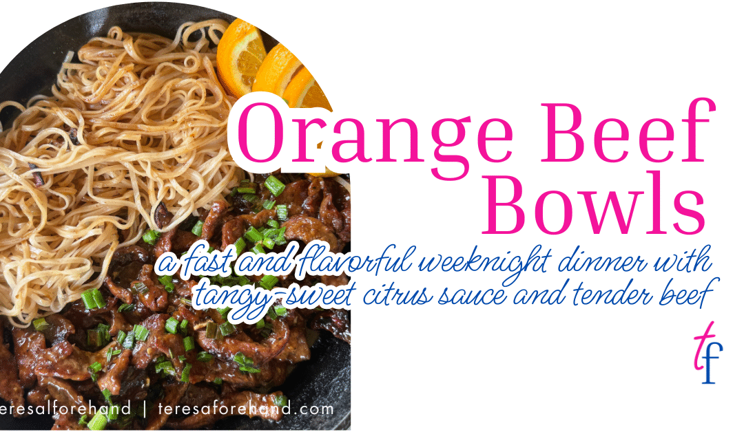 Orange Beef Bowls