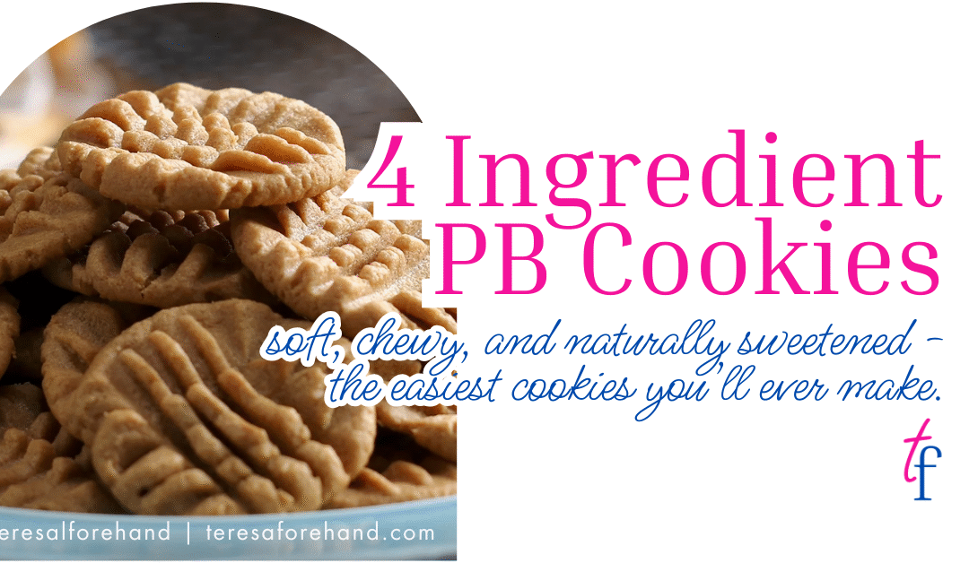 4 Ingredient PB Cookies
