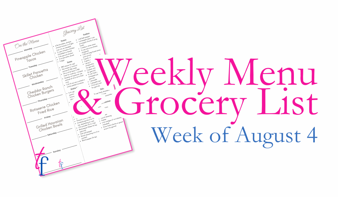 Week of August 4