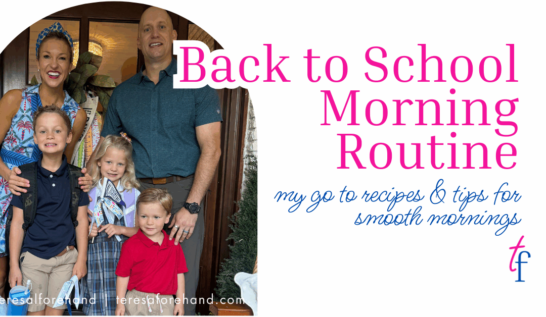 My Back to School Morning Routine