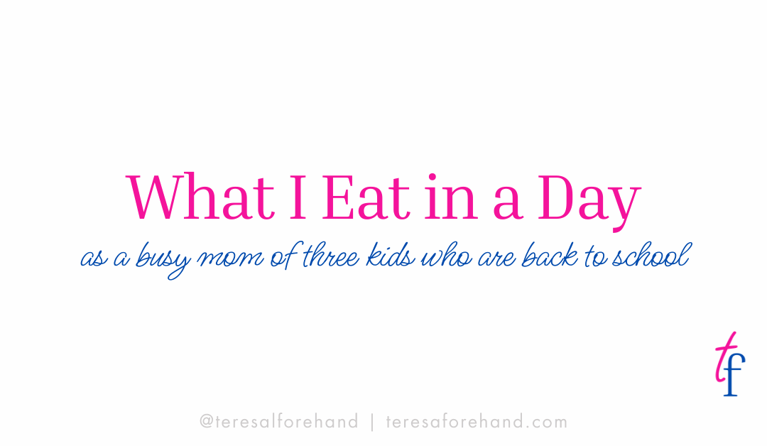 What I Eat in a Day