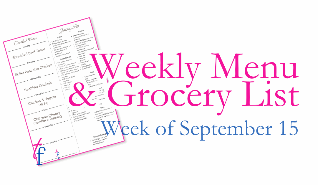 Week of September 15