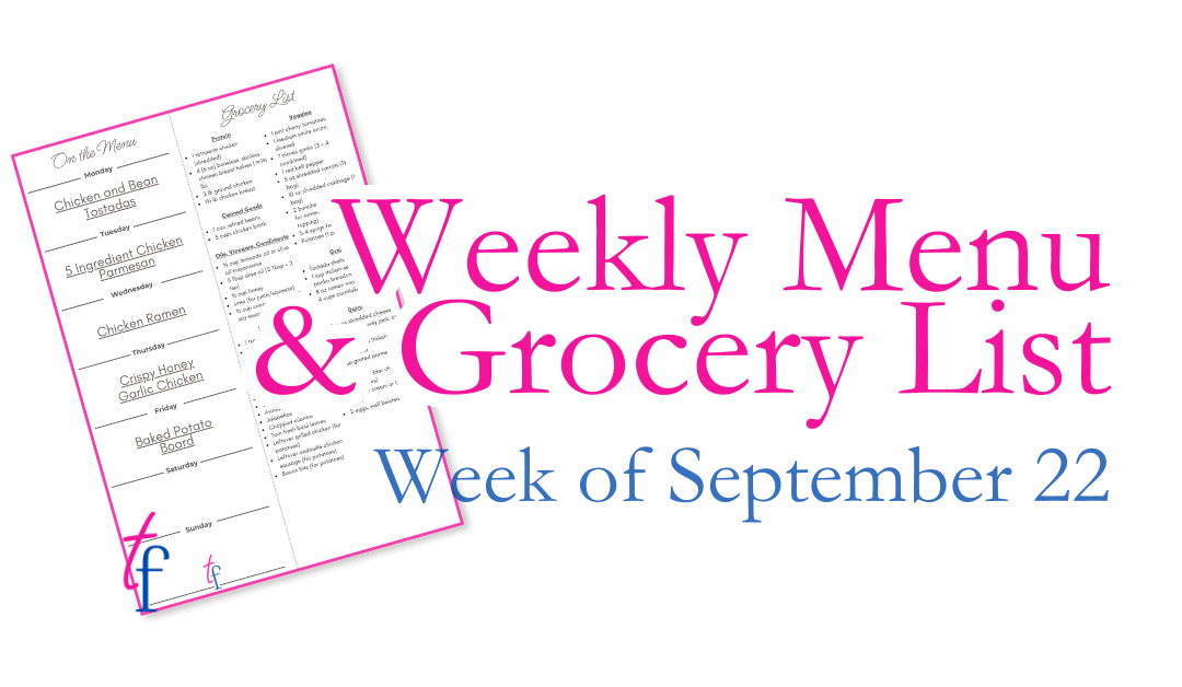 Week of September 22
