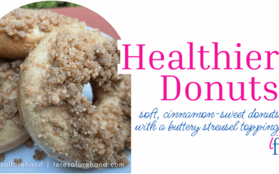 Healthier Cinnamon Streusel Donuts