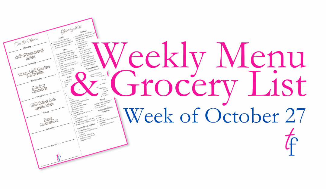 Week of October 27