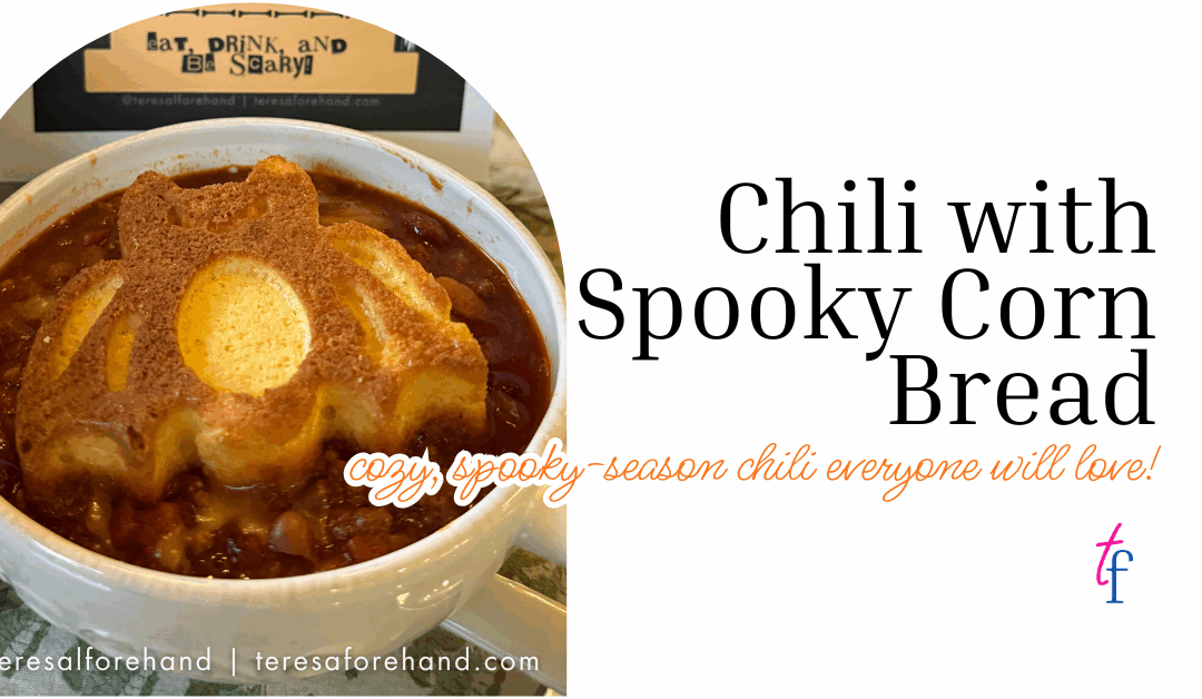 Chili with Skull Cornbread