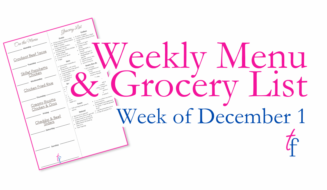 Week of December 1