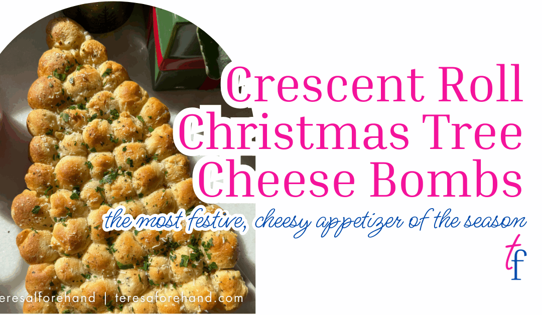 Crescent Roll Christmas Tree Cheese Bombs