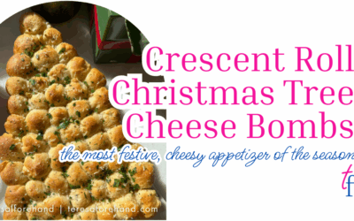 Crescent Roll Christmas Tree Cheese Bombs