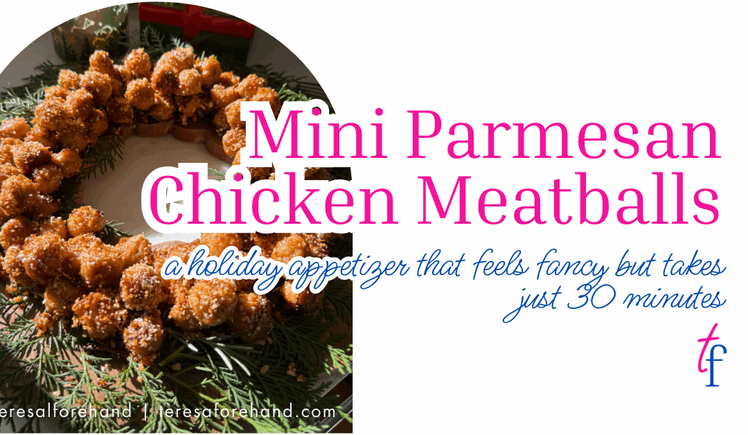 Mini Parmesan Chicken Meatballs