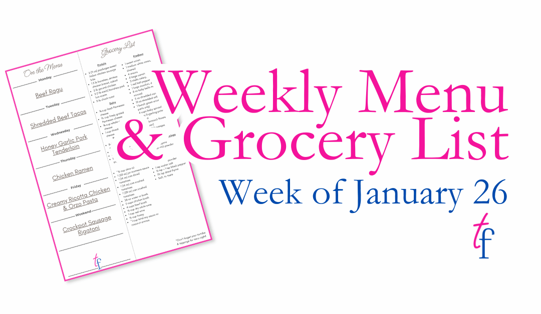 Week of January 26