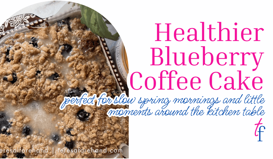 Healthier Blueberry Coffee Cake