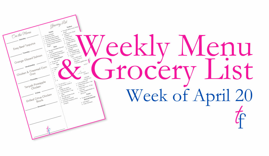 Week of April 20