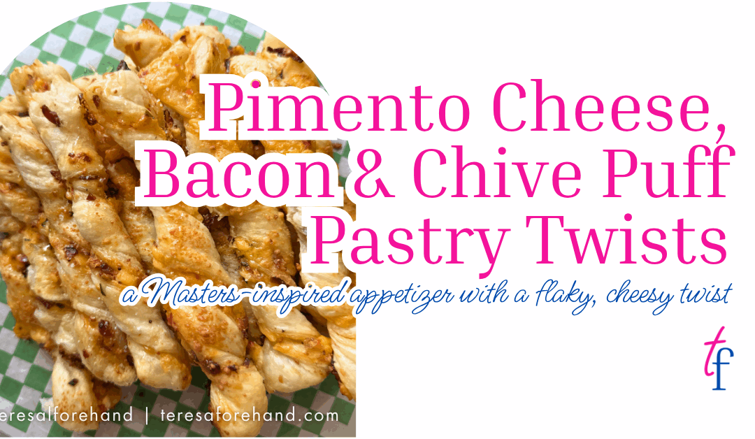 Pimento Cheese, Bacon & Chive Puff Pastry Twists