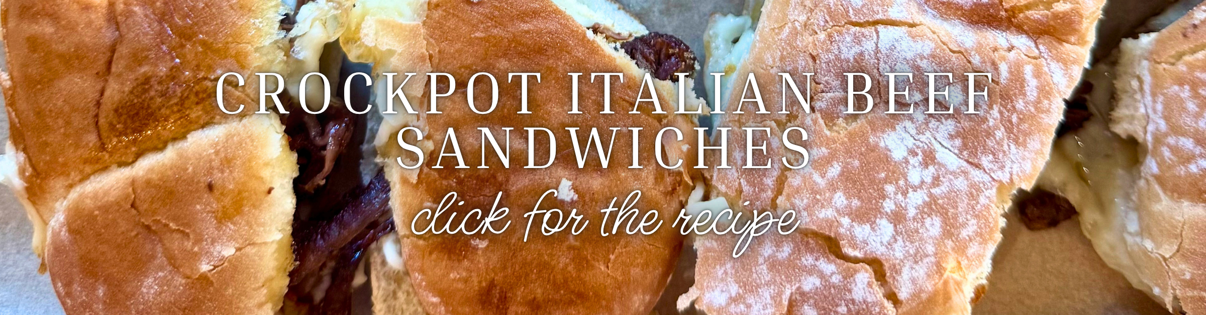Crockpot Italian Beef Sandwiches