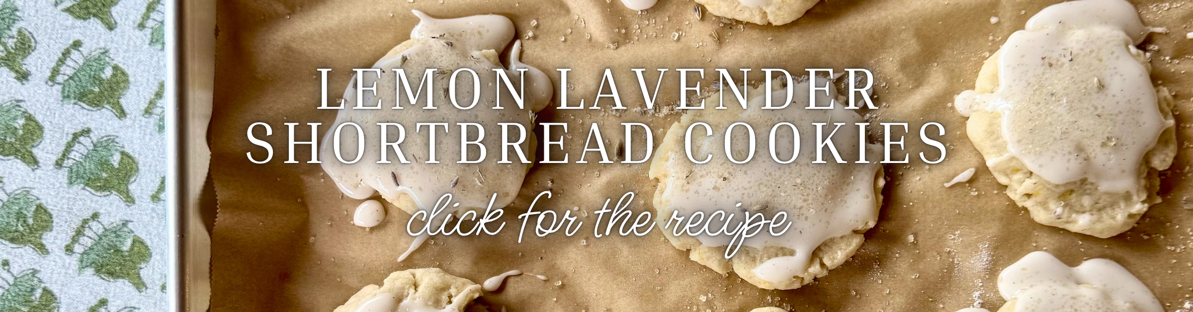Lemon Lavender Shortbread Cookies