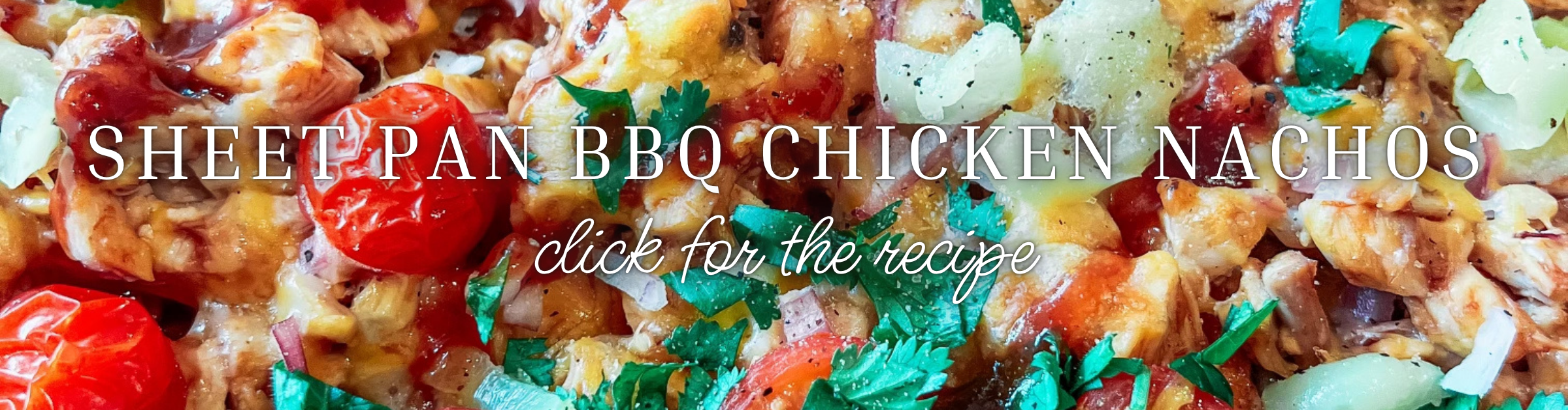 Sheet Pan BBQ Chicken Nachos