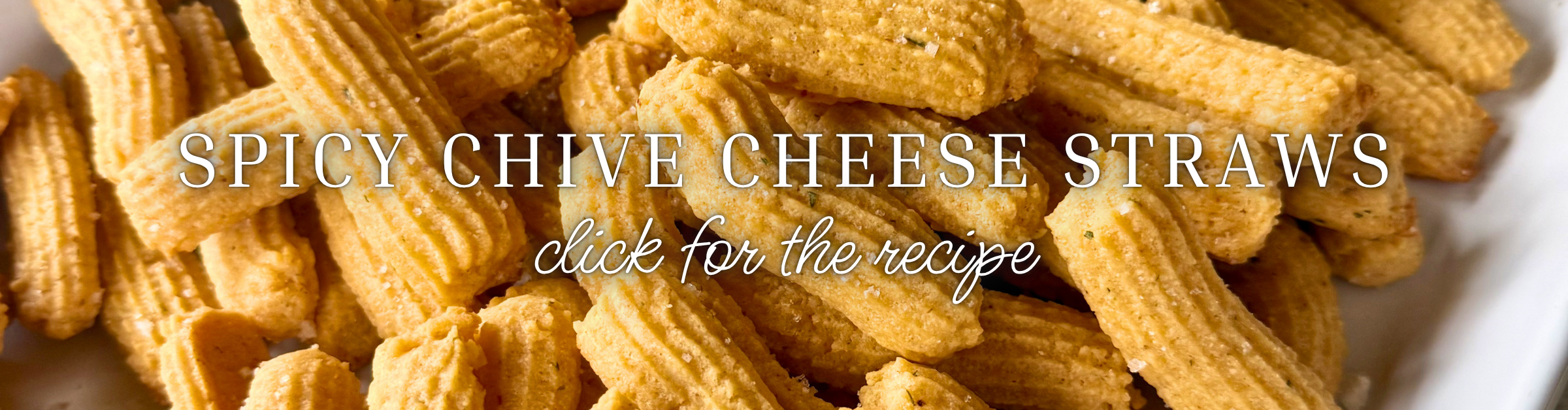 Spicy Chive Cheese Straws