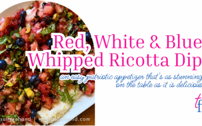 Red, White & Blue Whipped Ricotta Dip