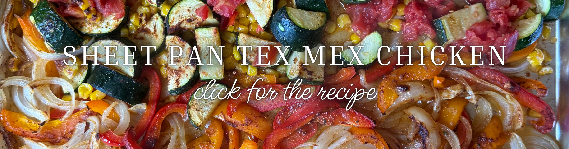 Sheet pan tex mex chicken