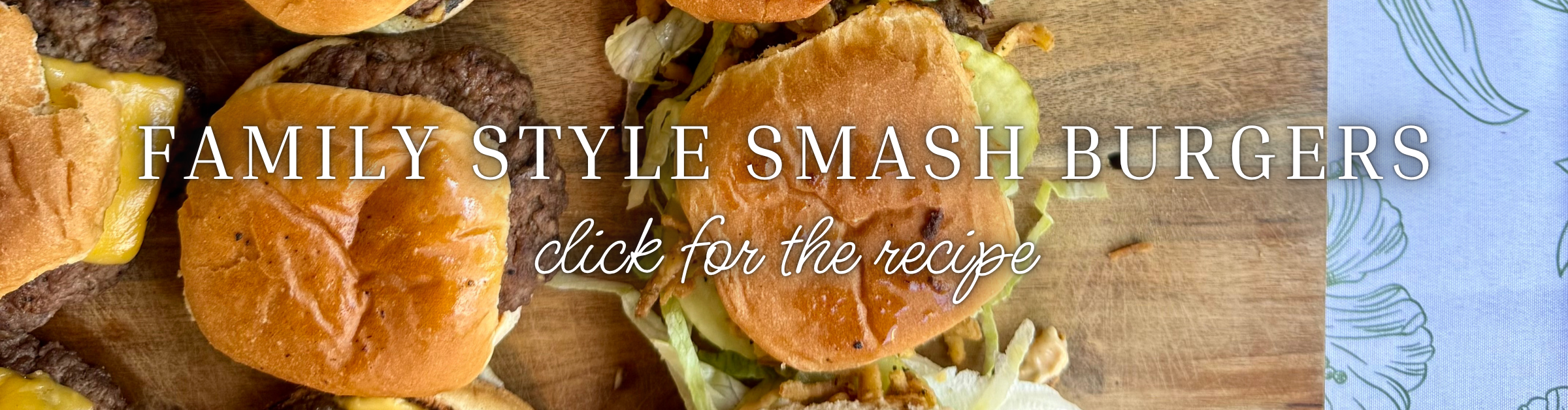 family style smash burgers