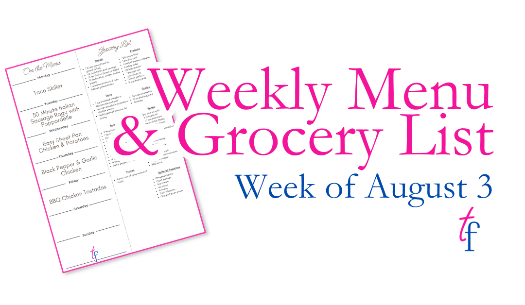 Week of August 3