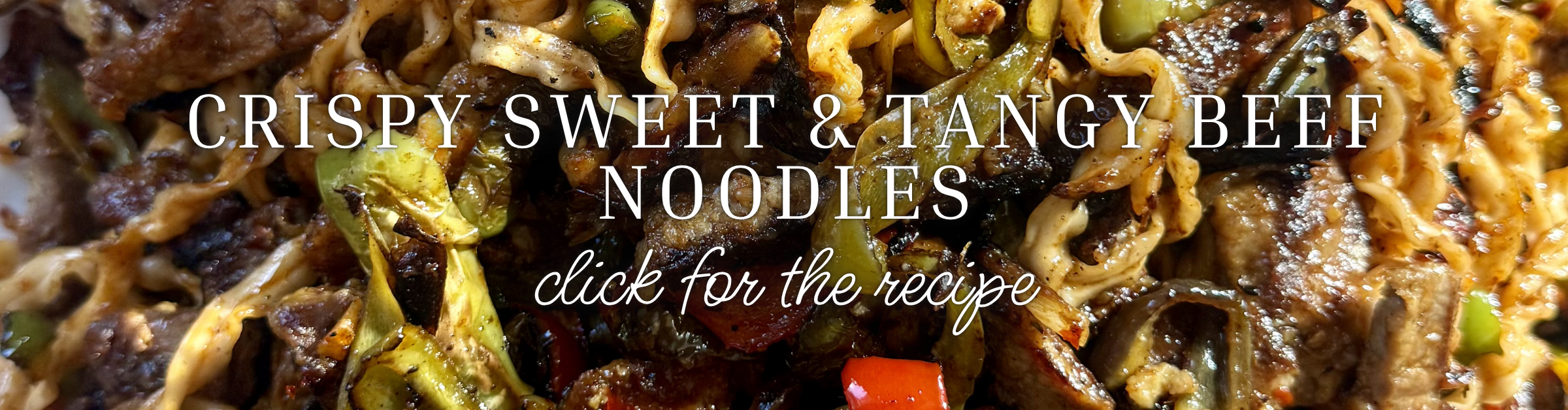 Crispy Sweet & Tangy Beef Noodles