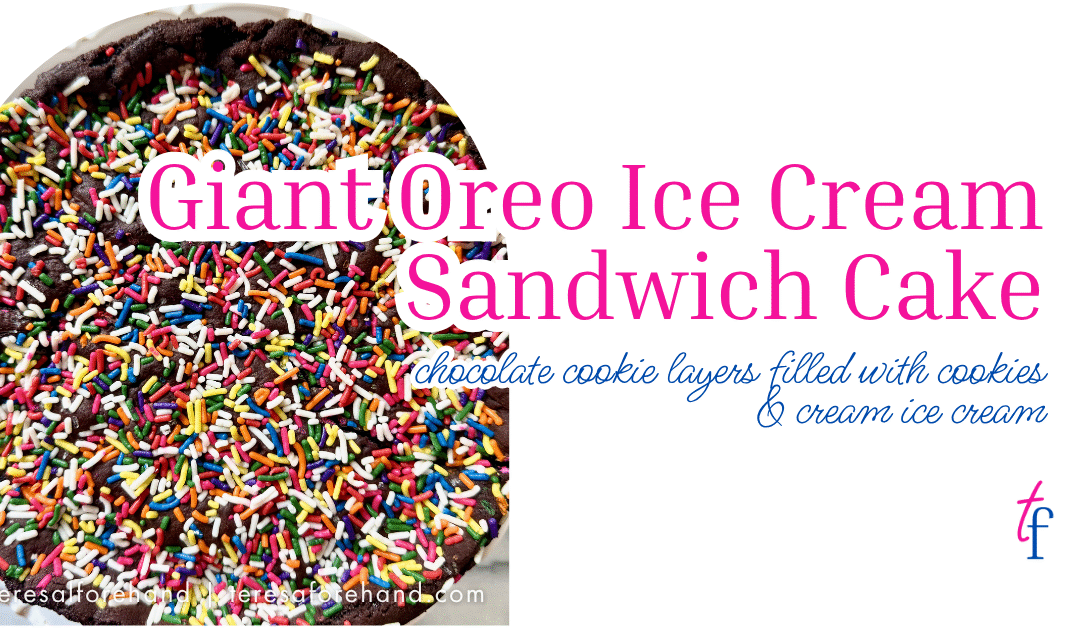 Giant Oreo Ice Cream Sandwich Cake