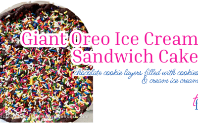 Giant Oreo Ice Cream Sandwich Cake