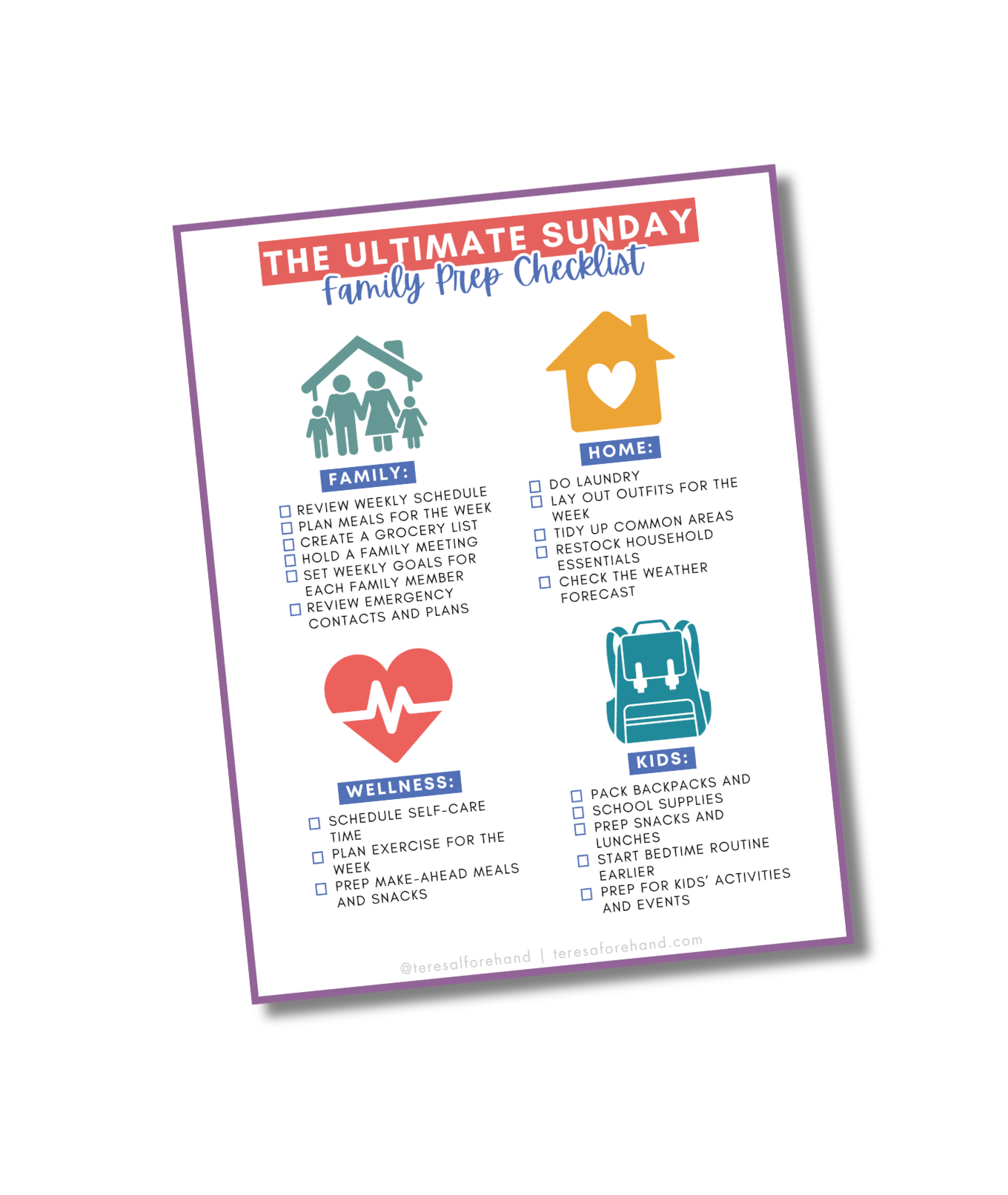 Back to School Checklist